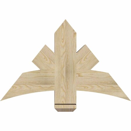 Ekena Millwork Alberta Rough Sawn Timber Gable Bracket, Douglas Fir, 36"W x 23"H x 6"D x 6"F, 15/12 Pitch GBW036X23X0606ALB00RDF